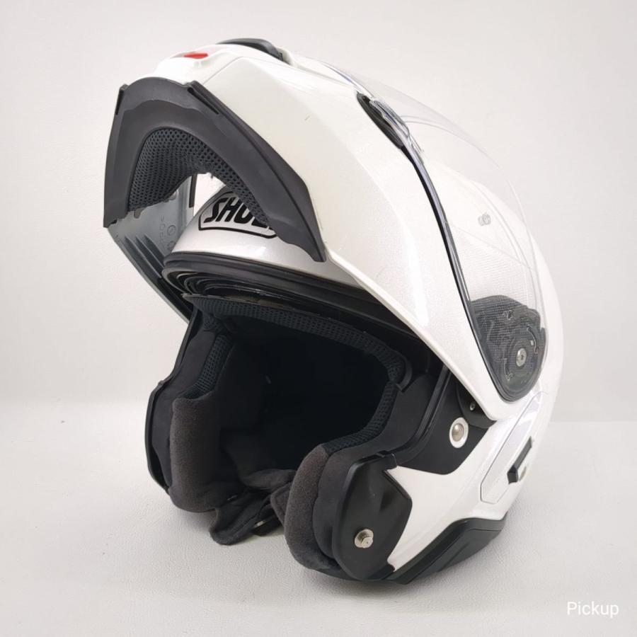 【中古】 SHOEI NEOTEC II システムヘルメット ホワイト サイズL 2018年製 ショウエイ ネオテック2 昭栄 バイク用 リユース ◆3104/磐田店｜pickupjapan｜06