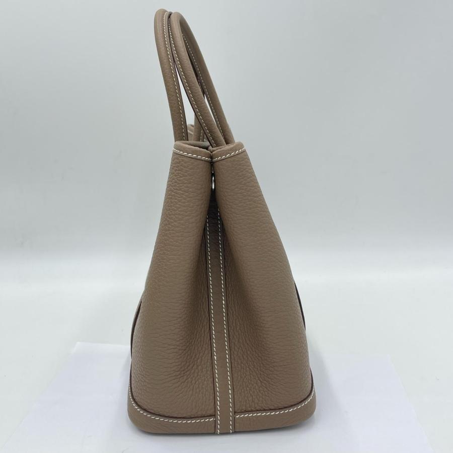 美品 HERMES エルメス ガーデンパーティTPM ネゴンダ エトゥープ シルバー金具 Z刻印 トートバッグ ハンドバッグ  ◆2004の画像