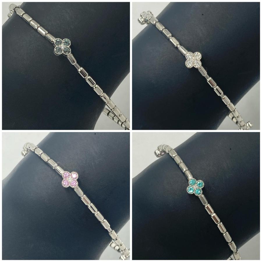 ブレスレット PT900×PT850 6.59g 18cm ダイヤモンド 