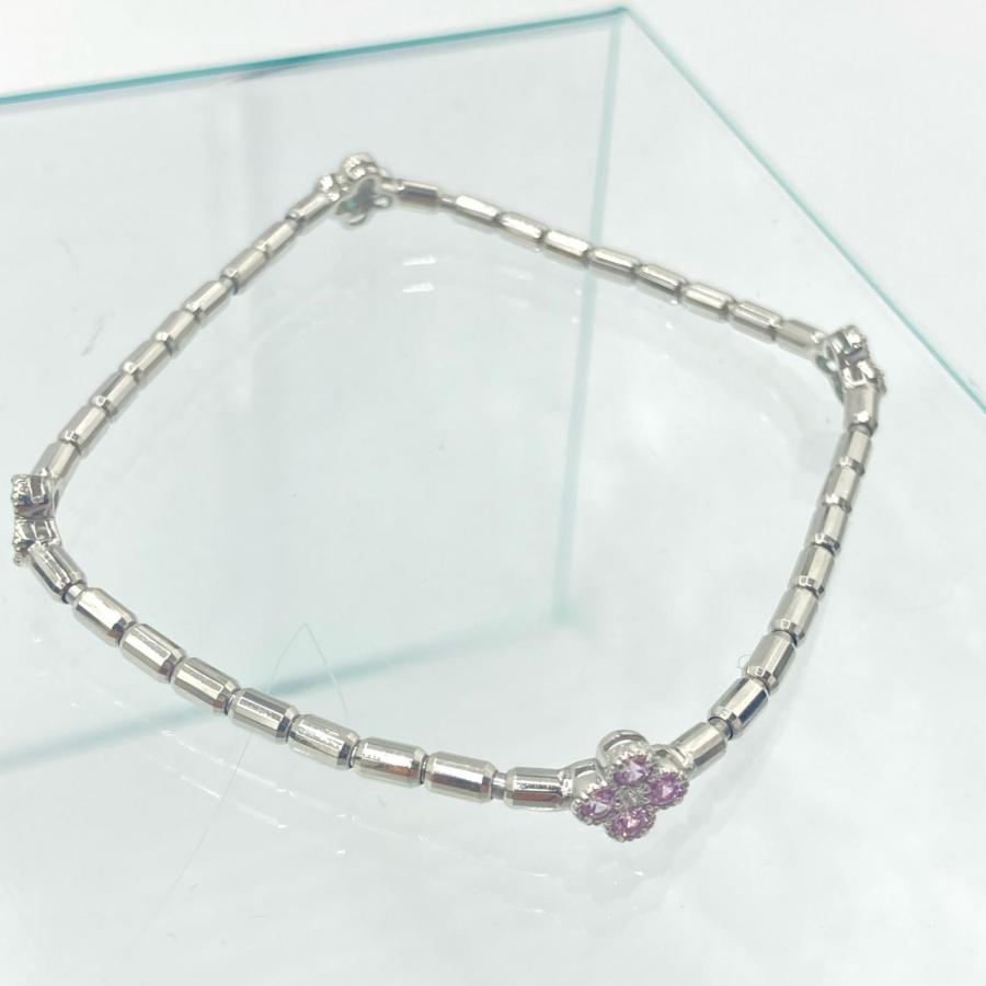 ブレスレット PT900×PT850 6.59g 18cm ダイヤモンド 