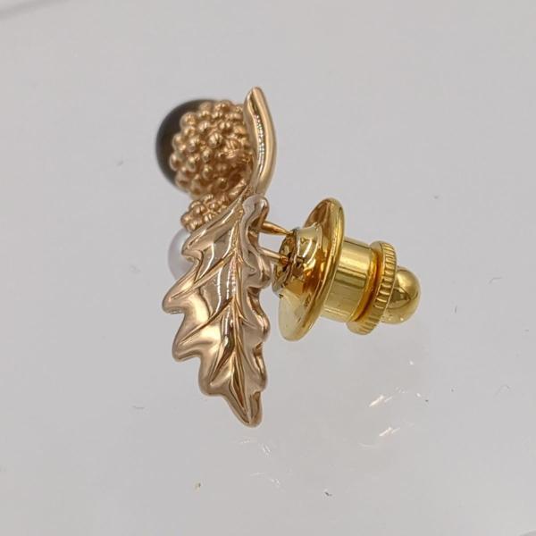 MIKIMOTO（ミキモト） ブローチ ラペルピン k18 YG パール タイガー