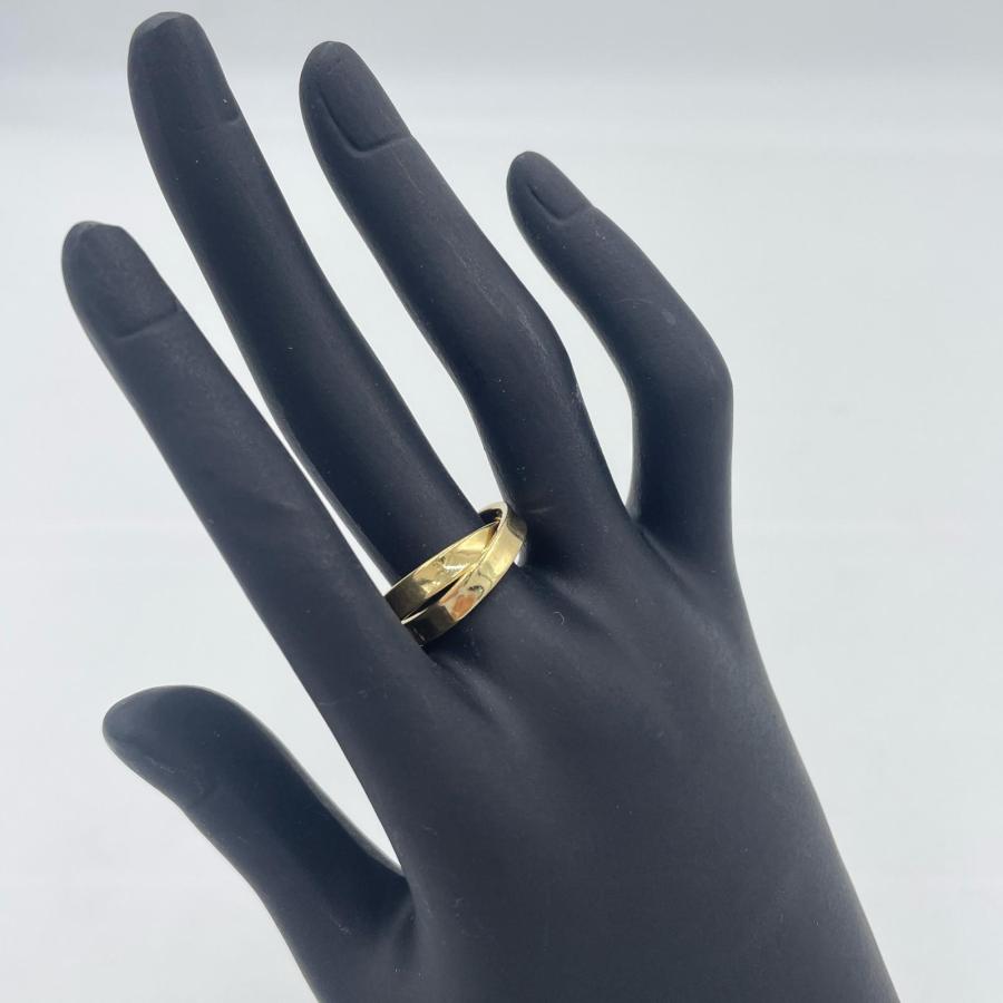 貴金属 リング Tiffany & Co. K18 YG 7.72g 10.5号 二連リング 