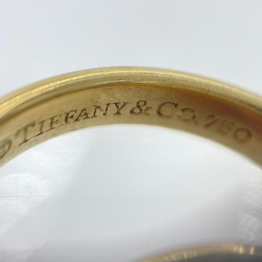 貴金属 リング Tiffany & Co. K18 YG 7.72g 10.5号 二連リング 
