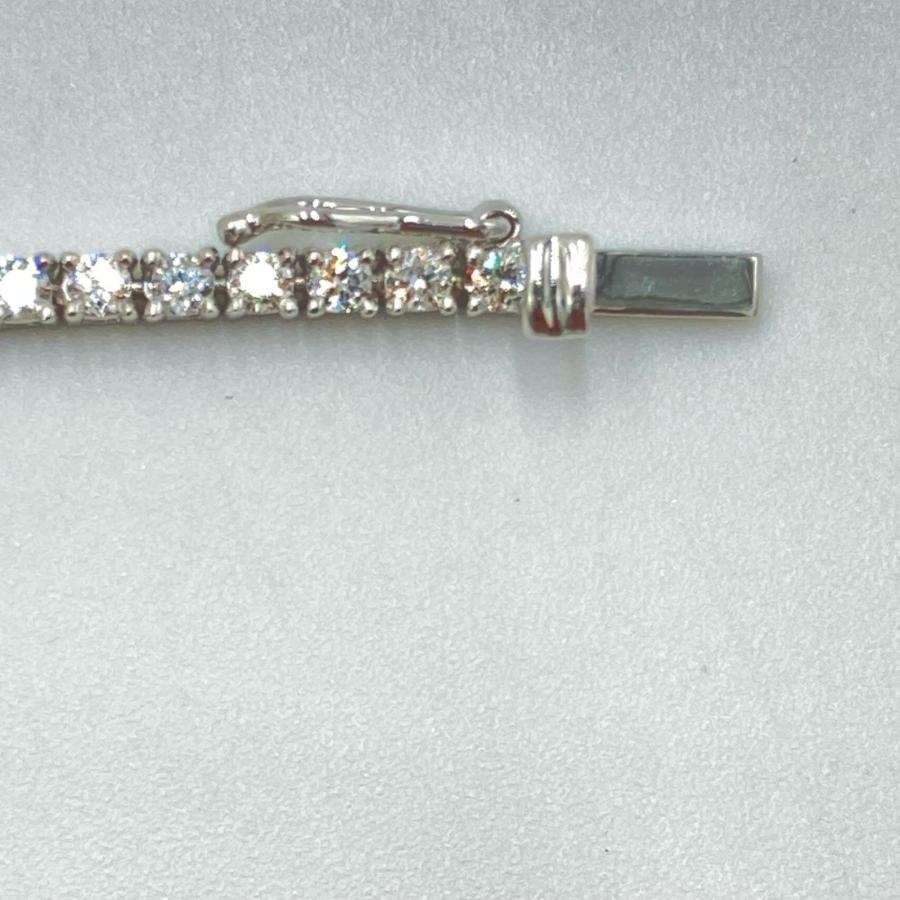 18金WGダイヤモンドブレス 貴金属 ホワイトゴールド ブレスレット K18 WG 4.96g ダイヤモンド
