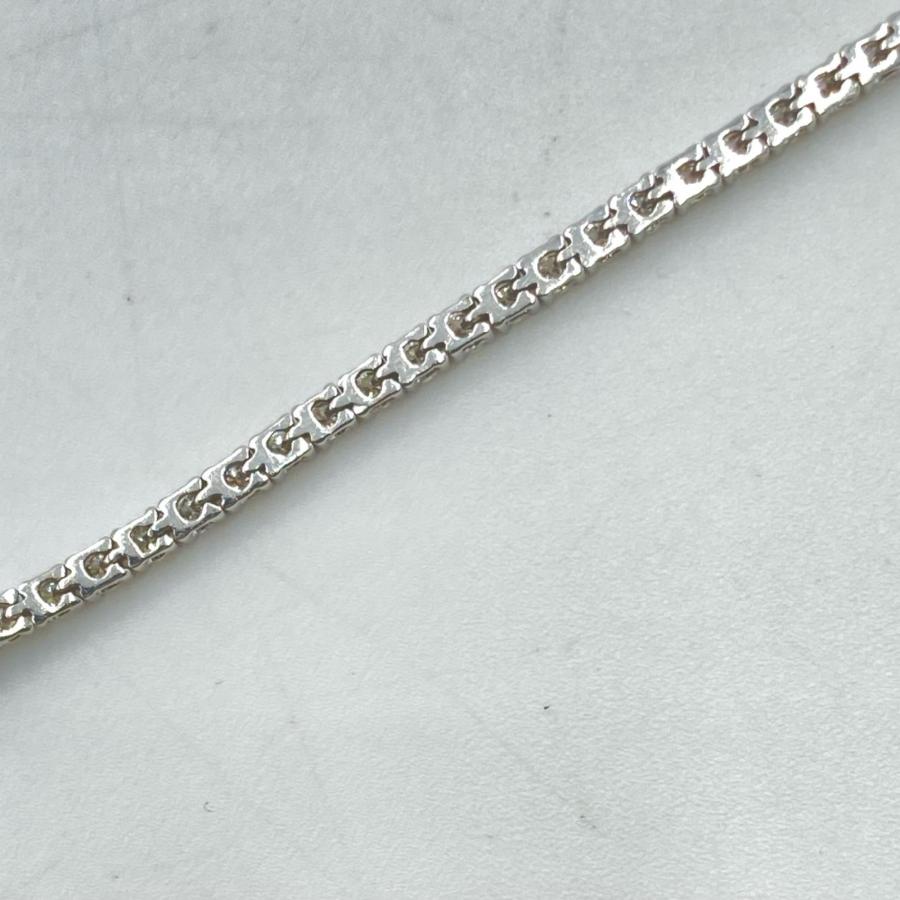 貴金属 ホワイトゴールド ブレスレット K18 WG 4.96g ダイヤモンド