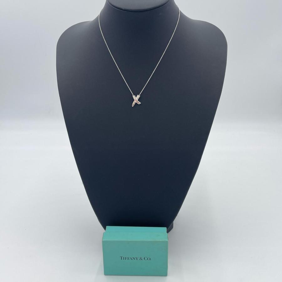 貴金属 シルバー ネックレス Tiffany & Co. SV925 2.65g 42cm 箱付