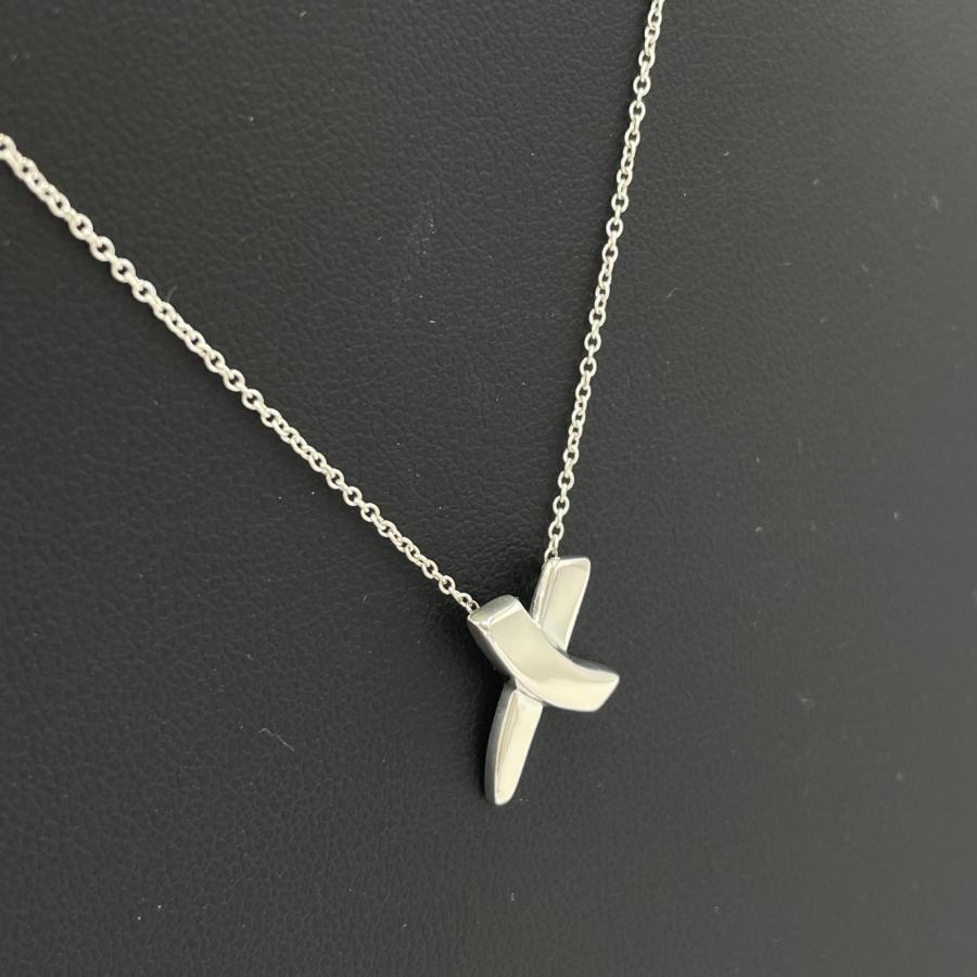 ティファニー ティアドロップ ネックレス パロマ・ピカソ SV925 貴金属 シルバー ネックレス Tiffany & Co. SV925 2.65g 42cm 箱付