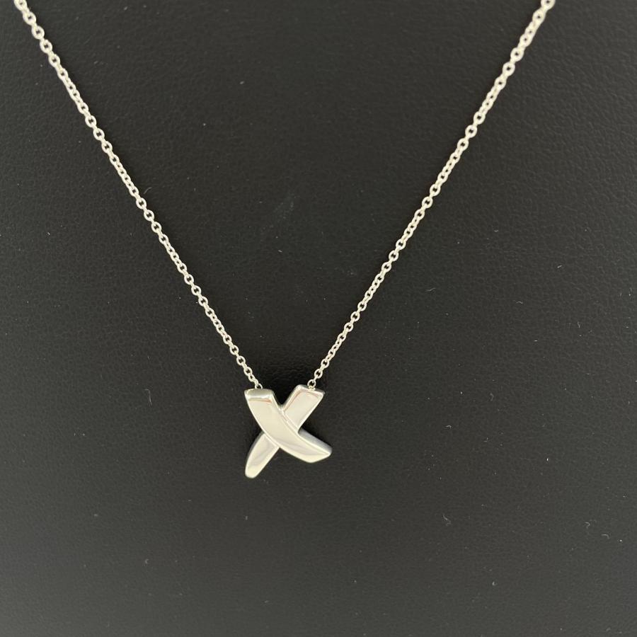 貴金属 シルバー ネックレス Tiffany & Co. SV925 2.65g 42cm 箱付