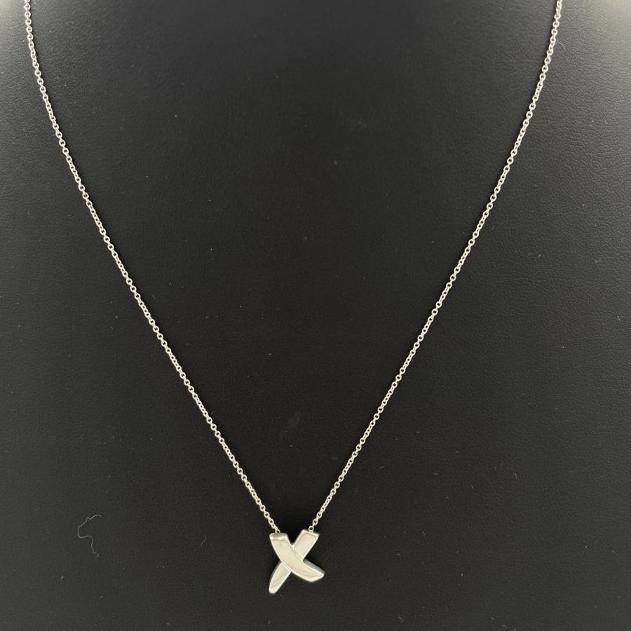 ティファニー ティアドロップ ネックレス パロマ・ピカソ SV925 貴金属 シルバー ネックレス Tiffany & Co. SV925 2.65g 42cm 箱付