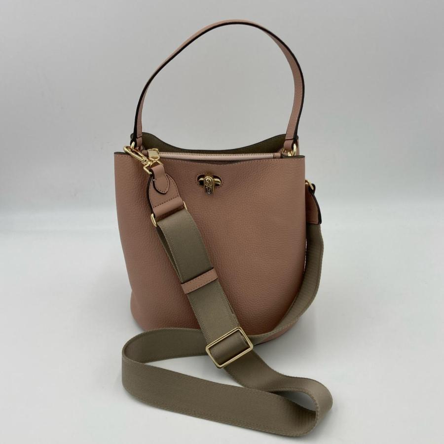FURLA（フルラ） ショルダーバッグ ピンクベージュ DANAE S BUCKET BAG