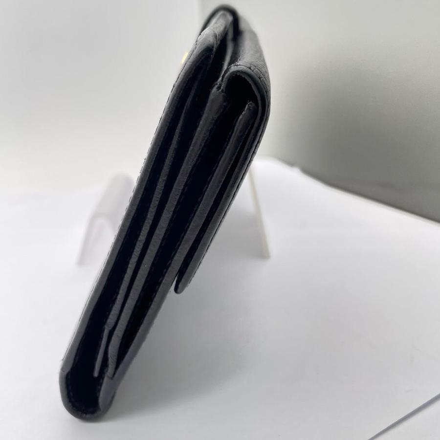 CHANEL（シャネル） 三つ折り長財布 ココマーク ブラック レザー