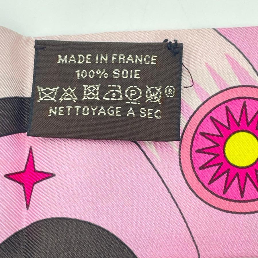 HERMES（エルメス） 美品 ツイリー ペガサスの源泉 ピンク系 シルク100