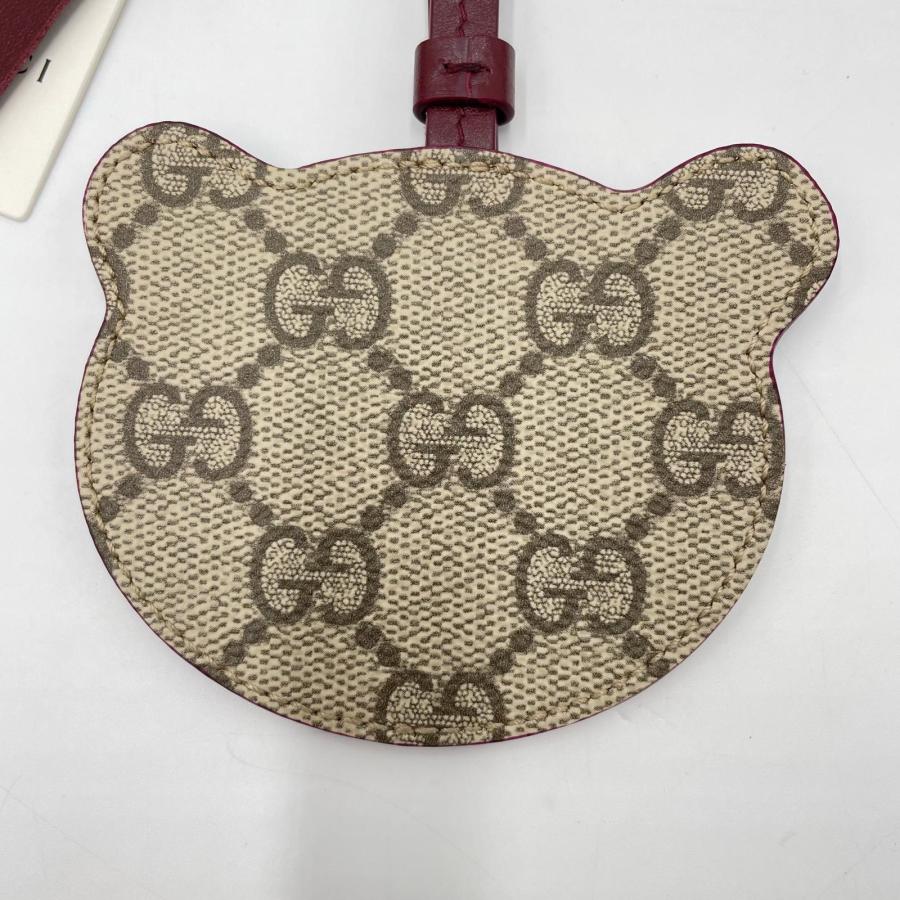 現行 未使用級✨グッチ GUCCI パンダ シェイプ バッグ チャーム GG柄 GUCCI（グッチ） 美品 パンダ シェイプ バッグチャーム GGキャンバス