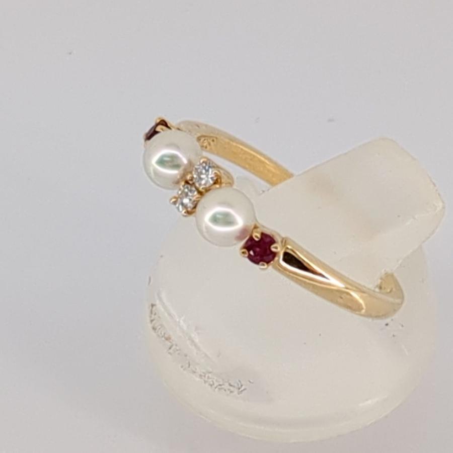 MIKIMOTO 【新品仕上げ済み】リング ミキモト K18 1.95g ベビーパール 