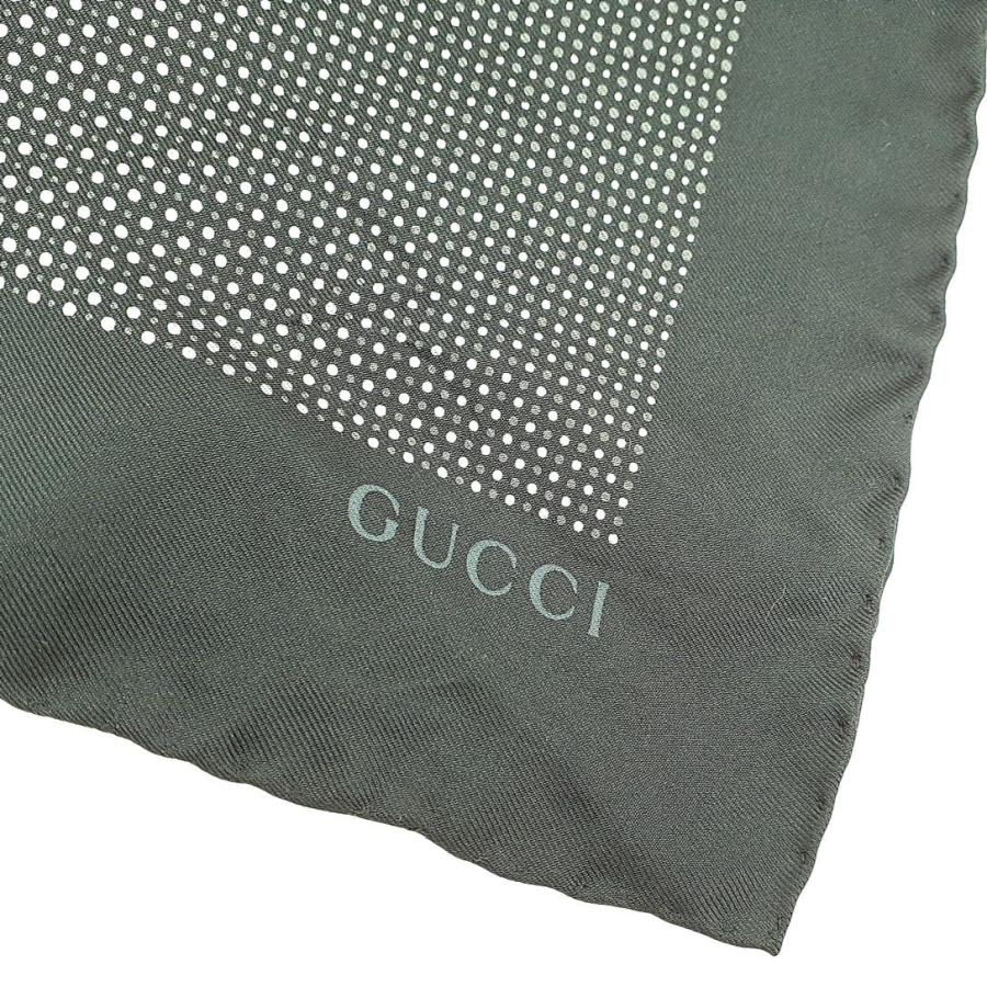 グッチ　スカーフ　ブラック　ドット柄　シルク100%　65x65cm　GUCCI   ◆3105/高林店 T｜pickupjapan｜04