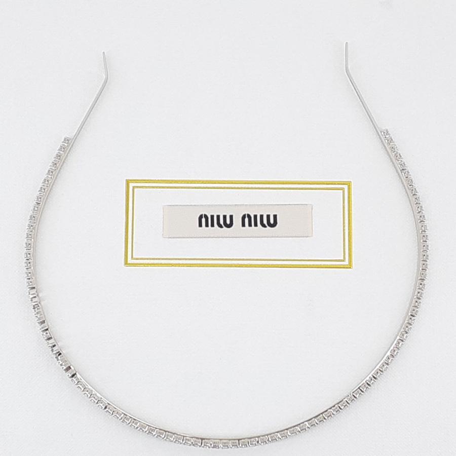 miu ミュウミュウ カチューシャ 5IH060 METAL HEADBAND WITH miu ミュウミュウ カチューシャ 5IH060 METAL HEADBAND WITH