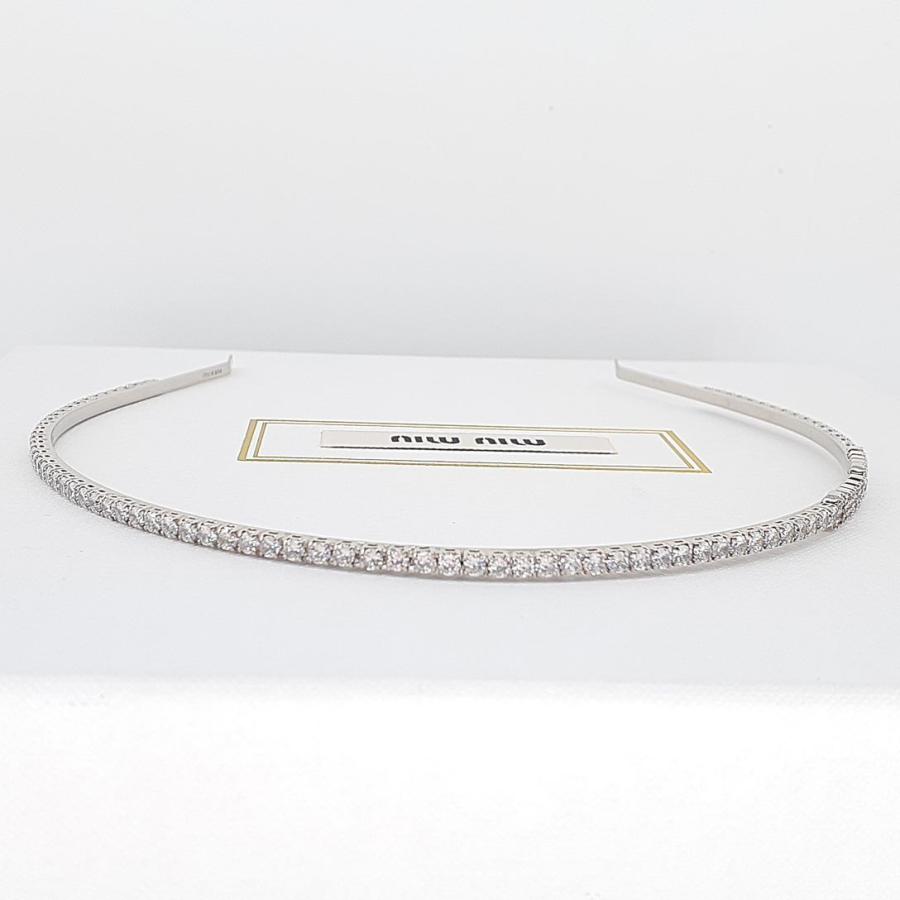 miu ミュウミュウ カチューシャ 5IH060 METAL HEADBAND WITH miu ミュウミュウ カチューシャ 5IH060 METAL HEADBAND WITH