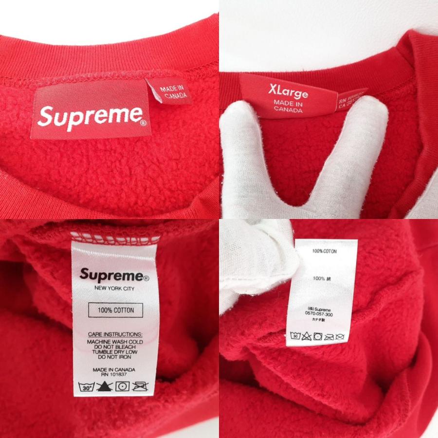 Supreme シュプリーム 裏起毛 トレーナー メンズ レッド SIZE XL Supreme シュプリーム 裏起毛 トレーナー メンズ レッド SIZE XL