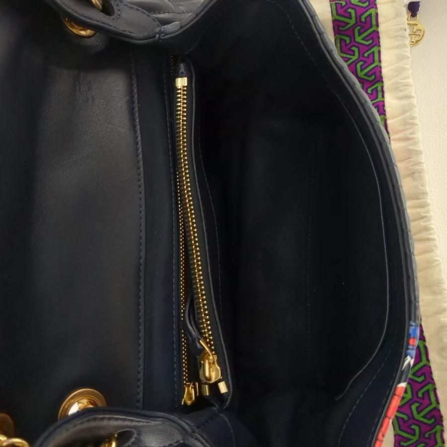 Fleming TORYBURCH トリーバーチ チェーンショルダーバッグ ネイビー