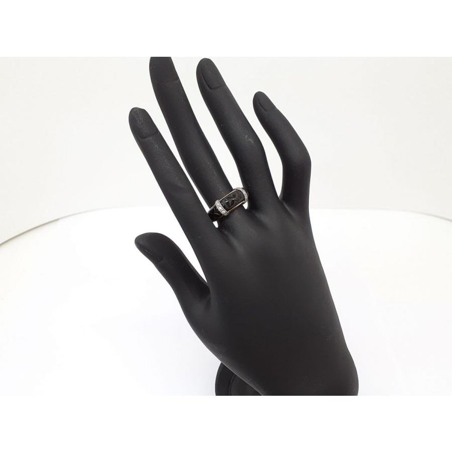 TASAKI タサキ k18 リング オニキス 8.29g ダイヤモンド 0.08 TASAKI タサキ k18 リング オニキス 8.29g ダイヤモンド 0.08