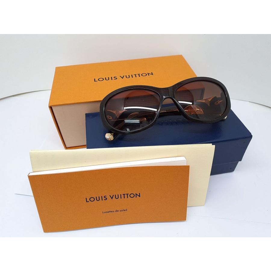 【極美品】ルイヴィトン アイリス PM サングラス モノグラム ラメ 光沢 黒 新品】ルイヴィトンLOUIS VUITTON アイリスPM サングラス