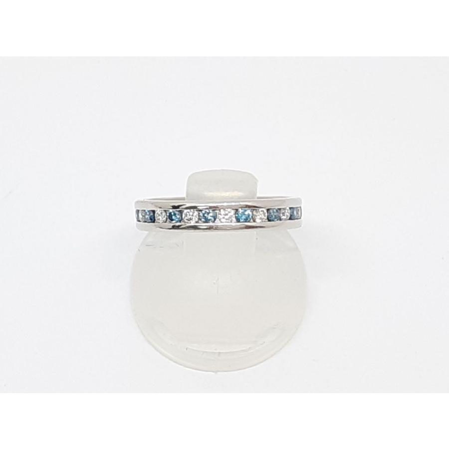 プラチナ リング ダイヤモンド ブルーダイヤモンド 0.5ct Pt900 3.73 