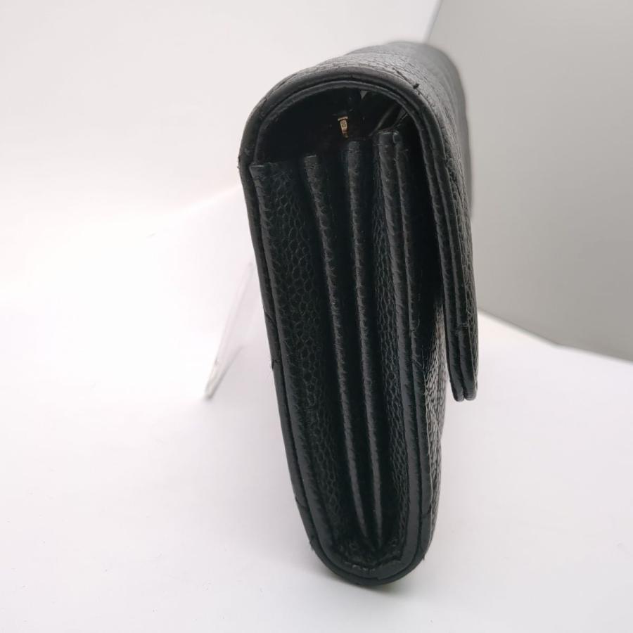 CHANEL シャネル マトラッセ 二つ折り長財布 ブラックxシルバー CHANEL シャネル マトラッセ 二つ折り長財布 ブラックxシルバー