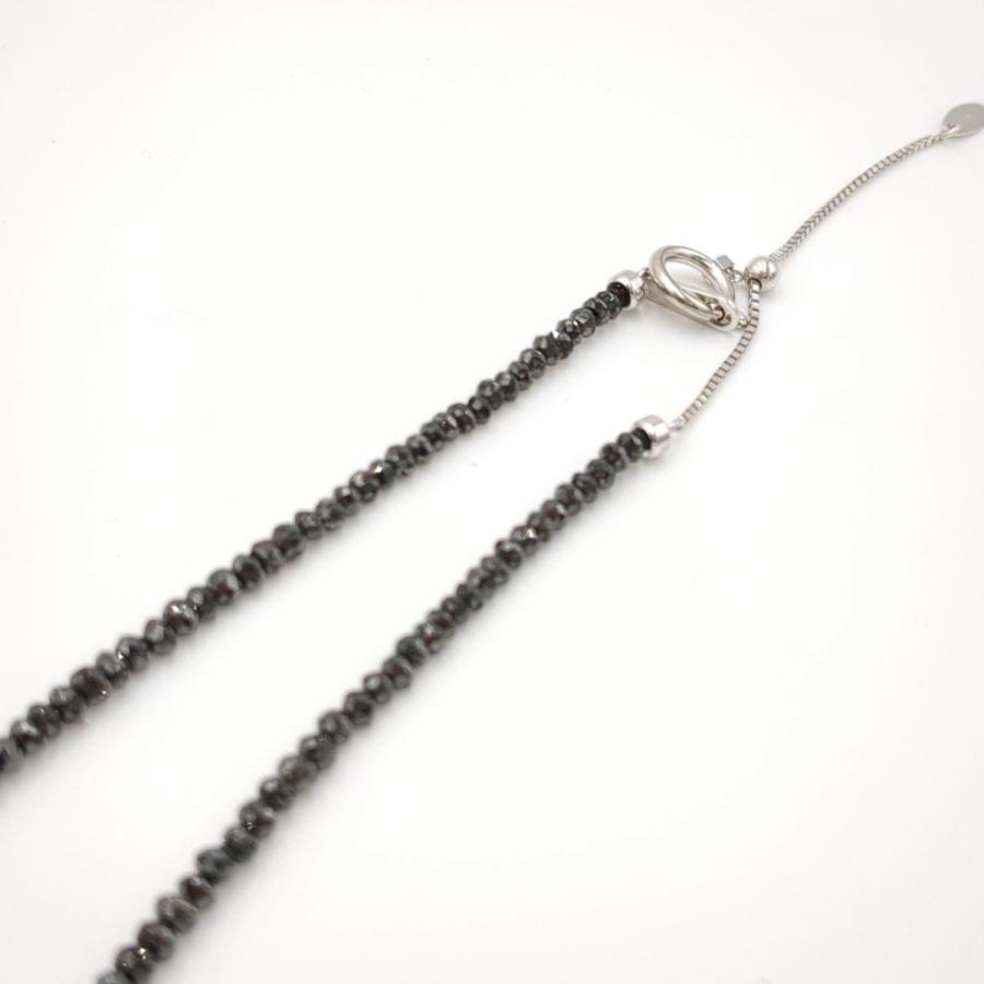 K18 WG ブラックダイヤモンド ネックレス 7.29g 30ct 40-45cm K18 WG ブラックダイヤモンド ネックレス 7.29g 30ct 40-45cm