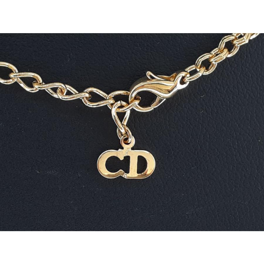 Christian Dior DIOR ディオール ネックレス 42cm メッキ Christian Dior DIOR ディオール ネックレス 42cm メッキ