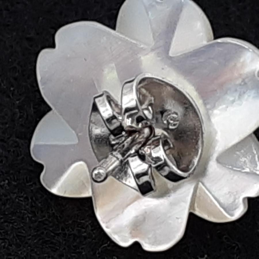 TASAKI（タサキ） 田崎真珠 ピアス 真珠 シェル K14WG 2.57g 花