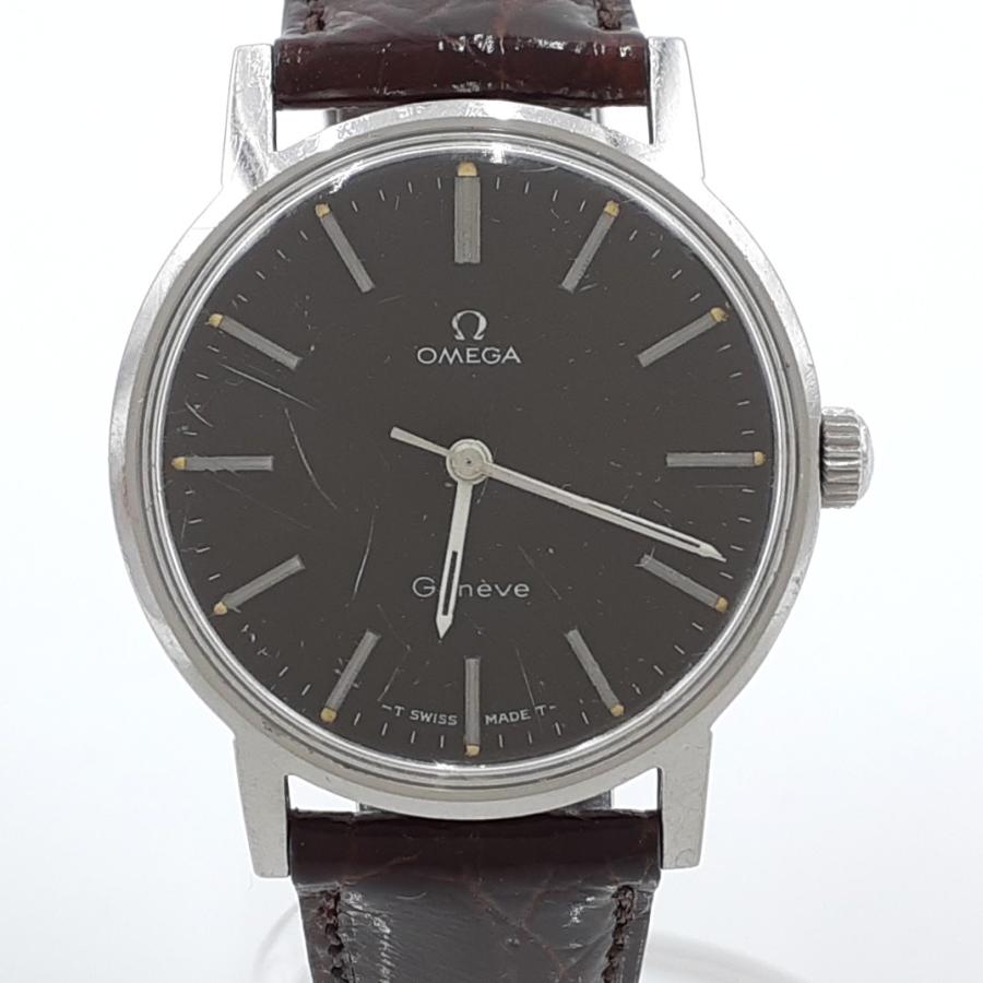 オメガ OMEGA GENEVE メンズ腕時計 手巻き式 稼働品 ベルト新品交換