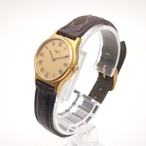 LONGINES（ロンジン） 手巻き レディース 腕時計 稼働品 ゴールド文字