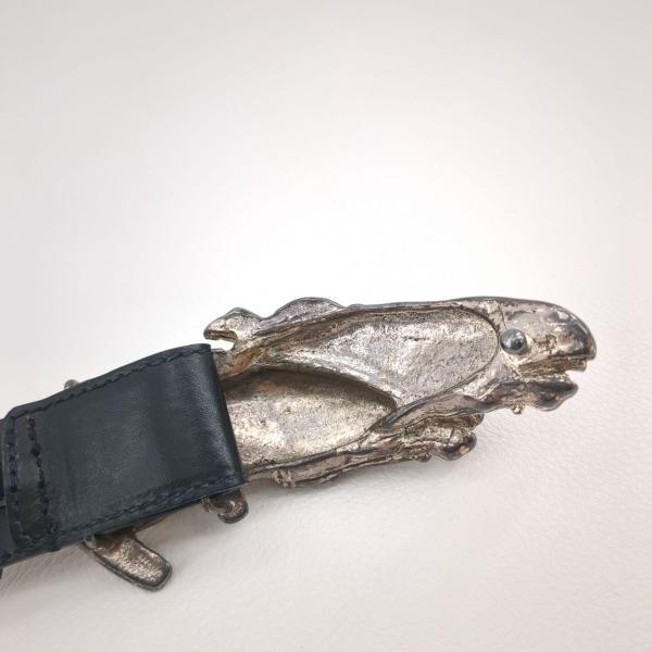 GUCCI（グッチ） ホースバックル レザーベルト ブラック 70・28 約60