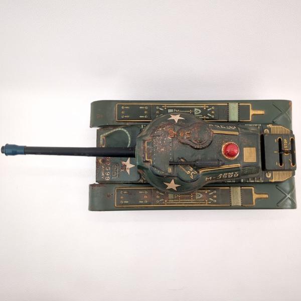 ヴィンテージ】 マスダヤ 戦車 ARMY  M-3599  当時物 MASUDAYA 昭和レトロ タンク アンティーク ブリキ 現状渡   ◆2005_4