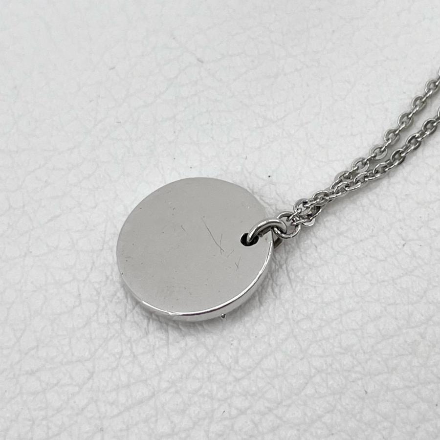 Christian Dior ネックレス ラインストーン サークル シルバー 