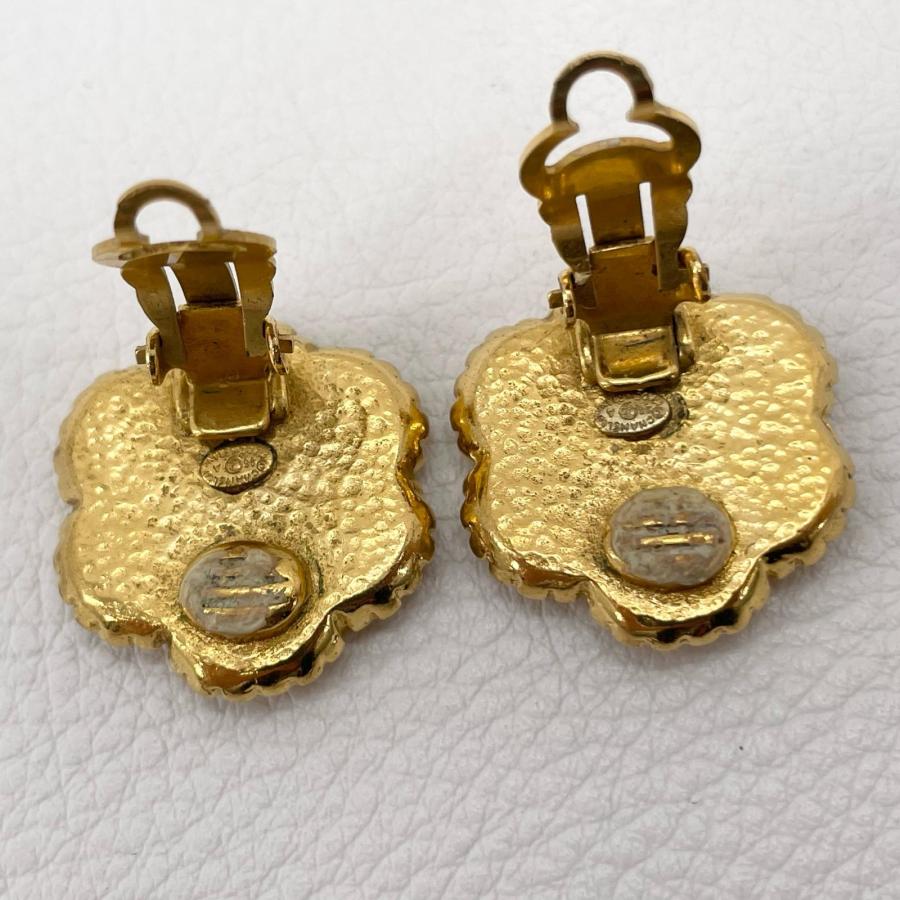 CHANEL（シャネル） イヤリング ココマーク 96A ゴールド フラワー 