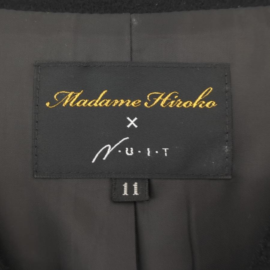 美品】 Madame Hiroko NUIT マダムヒロコ ニュイ ロングコート ウール 