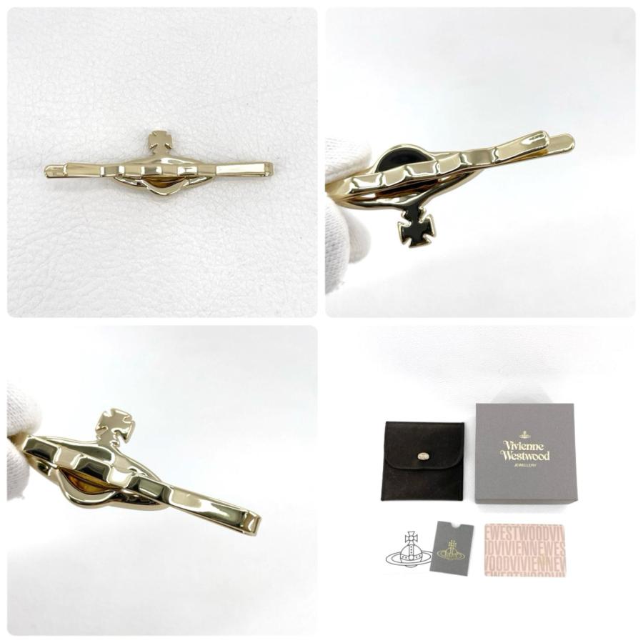 美品 Vivienne Westwood ネクタイピン オーブ ゴールド ブランド小物
