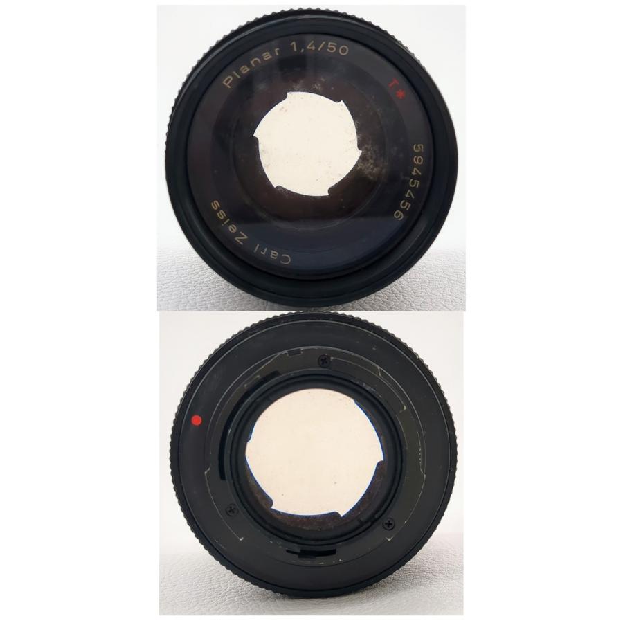 現状渡】 YASHICA CONTAX RTS  一眼レフ フィルムカメラ Planar 1.4/50 T* レンズ carl zeiss  パーツ コンタックス プラナー   ◆2005の画像