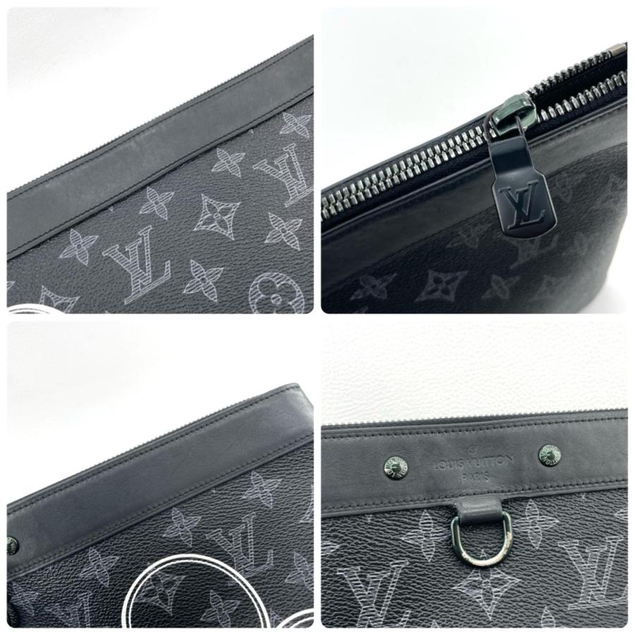 希少 LOUIS VUITTON クラッチバッグ ポシェット アポロ ヴィヴィエンヌ モノグラム・エクリプス M62904 メンズ ルイヴィトン レア ◆2005
