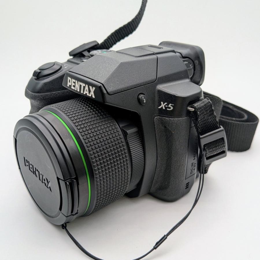 【単3電池で動く】一眼レフ風コンデジ PENTAX X-5 ペンタックス デジタルカメラ X-5 単三電池駆動 クラシックブラック