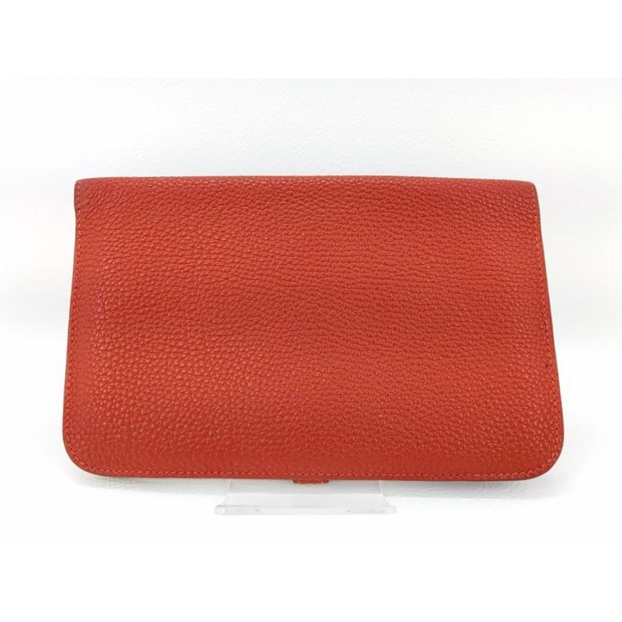 HERMES 【値下げ】HERMES エルメス ドゴンGM レッド トゴ レザー HERMES 【値下げ】HERMES エルメス ドゴンGM レッド トゴ レザー