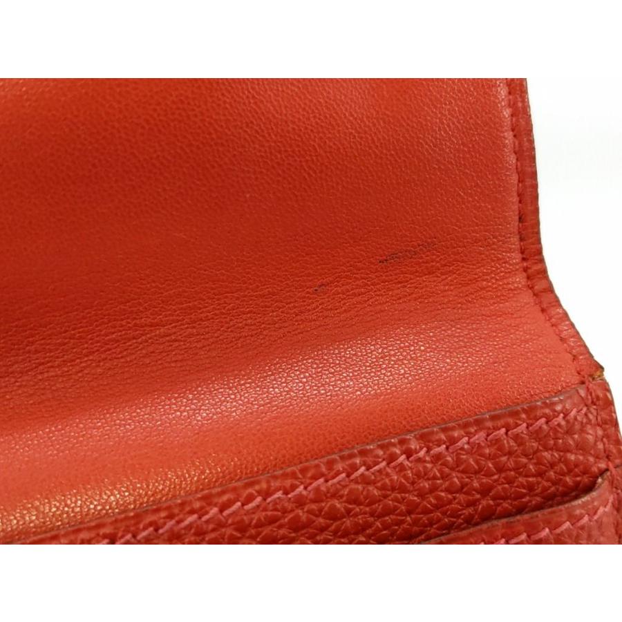 HERMES 【値下げ】HERMES エルメス ドゴンGM レッド トゴ レザー HERMES 【値下げ】HERMES エルメス ドゴンGM レッド トゴ レザー
