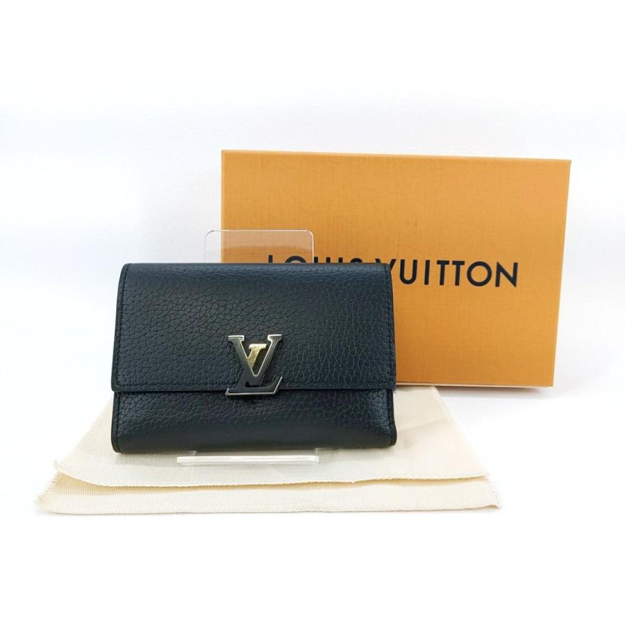 LOUIS VUITTON ノワール ブラック ピンク ポルトフォイユ カプシーヌ