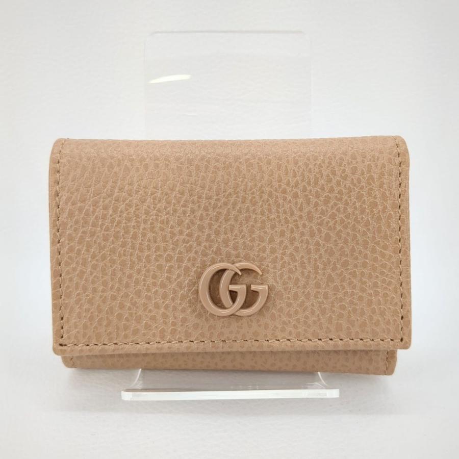 GUCCI 極美品】GUCCI GGマーモント ダブルG 644407 三つ折り財布 