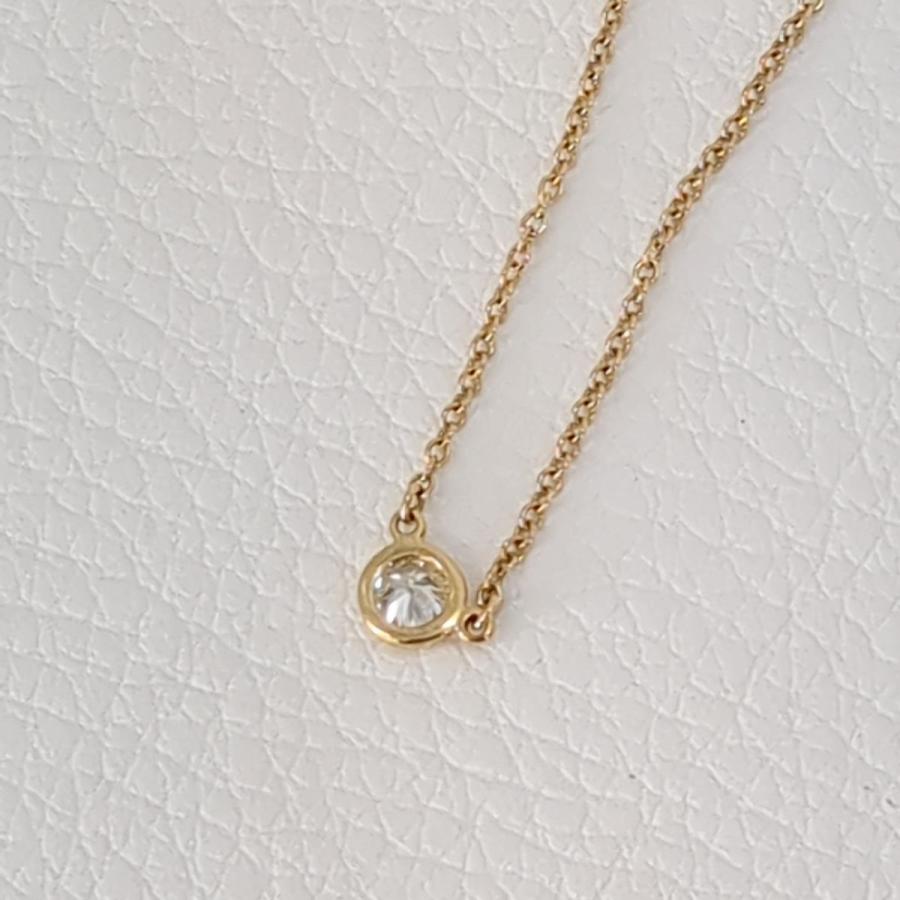Diamonds By The Yard ティファニー 一粒ダイヤネックレス K18 Diamonds By The Yard ティファニー 一粒ダイヤネックレス K18