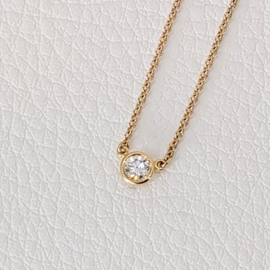Diamonds By The Yard ティファニー 一粒ダイヤネックレス K18 Diamonds By The Yard ティファニー 一粒ダイヤネックレス K18
