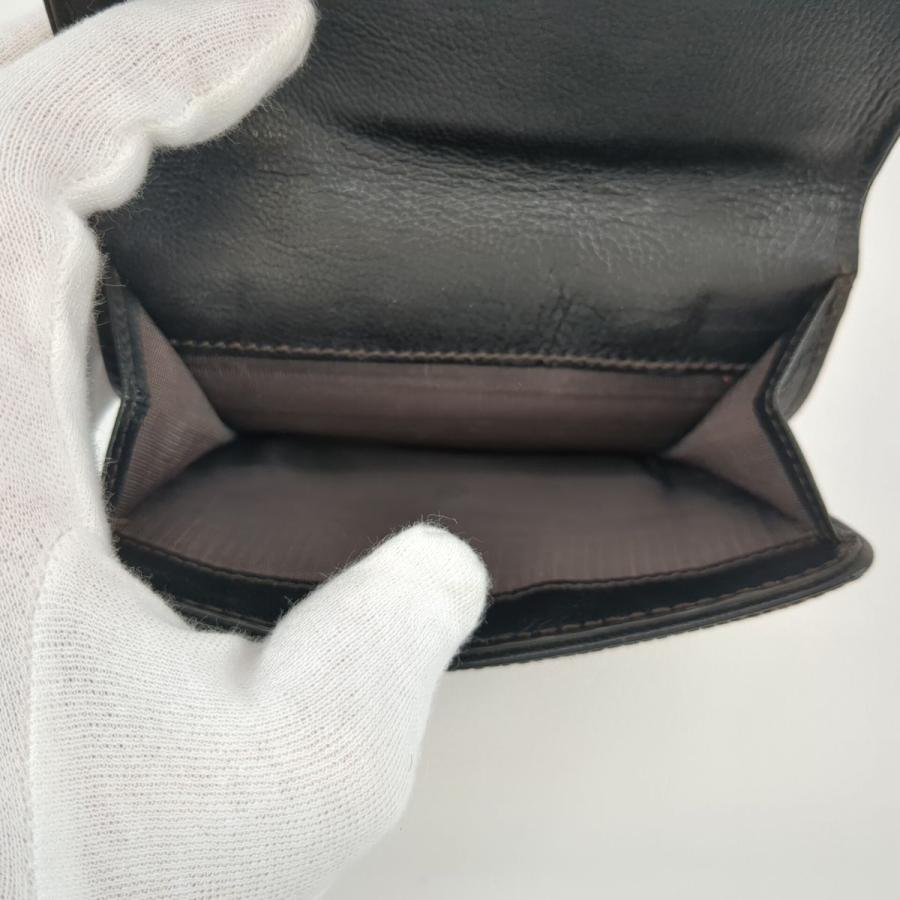 CELINE セリーヌ 三つ折り財布 マカダム デニム ブラック メンズ CELINE セリーヌ 三つ折り財布 マカダム デニム ブラック メンズ