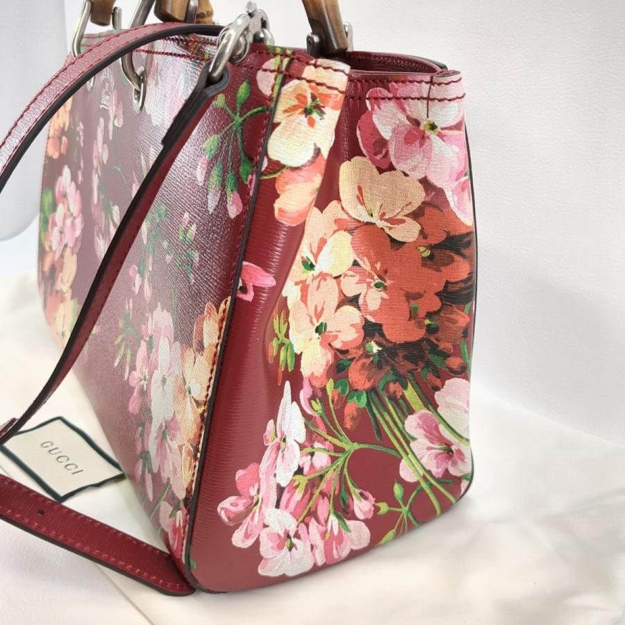 バンブー 送料無料】美品 GUCCI グッチ ブルームス 花柄 323660 バンブー 送料無料】美品 GUCCI グッチ ブルームス 花柄 323660