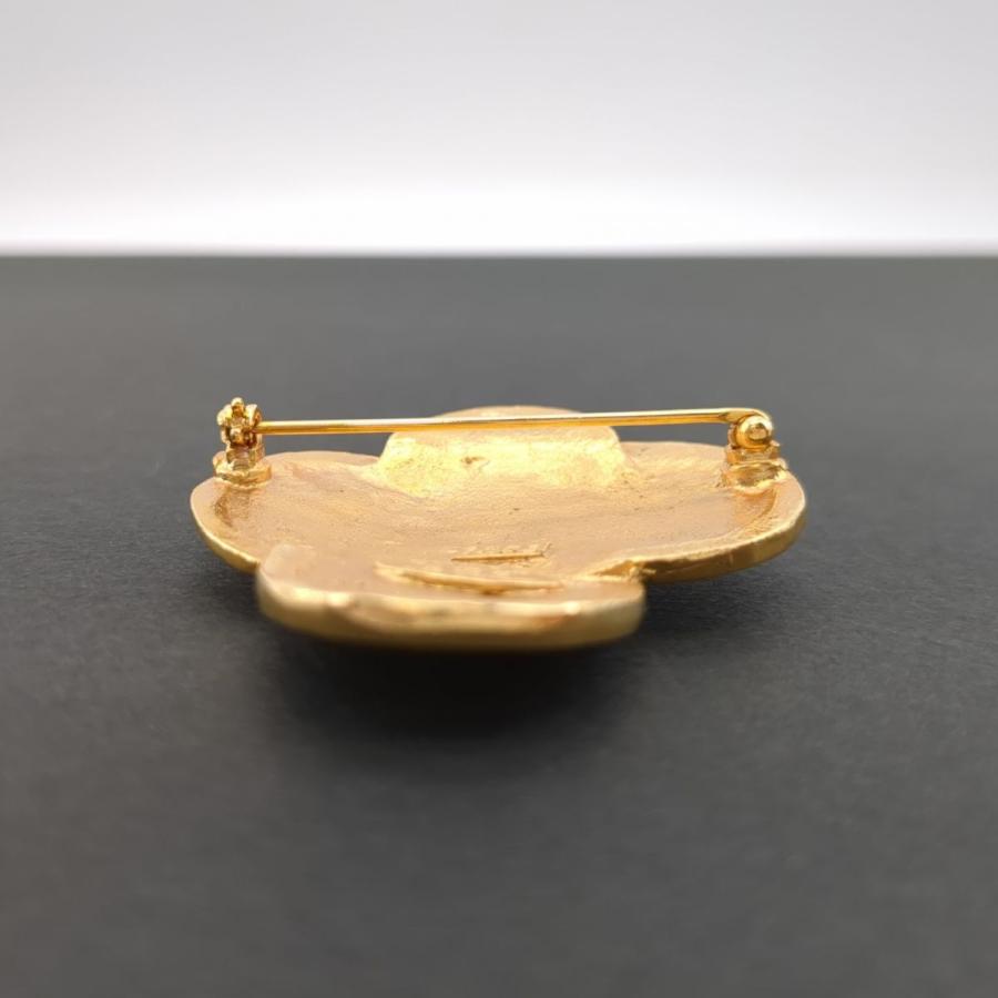 希少品】シャネル ブローチ ヴィンテージ GP ゴールドカラー 2 8 希少品】シャネル ブローチ ヴィンテージ GP ゴールドカラー 2 8